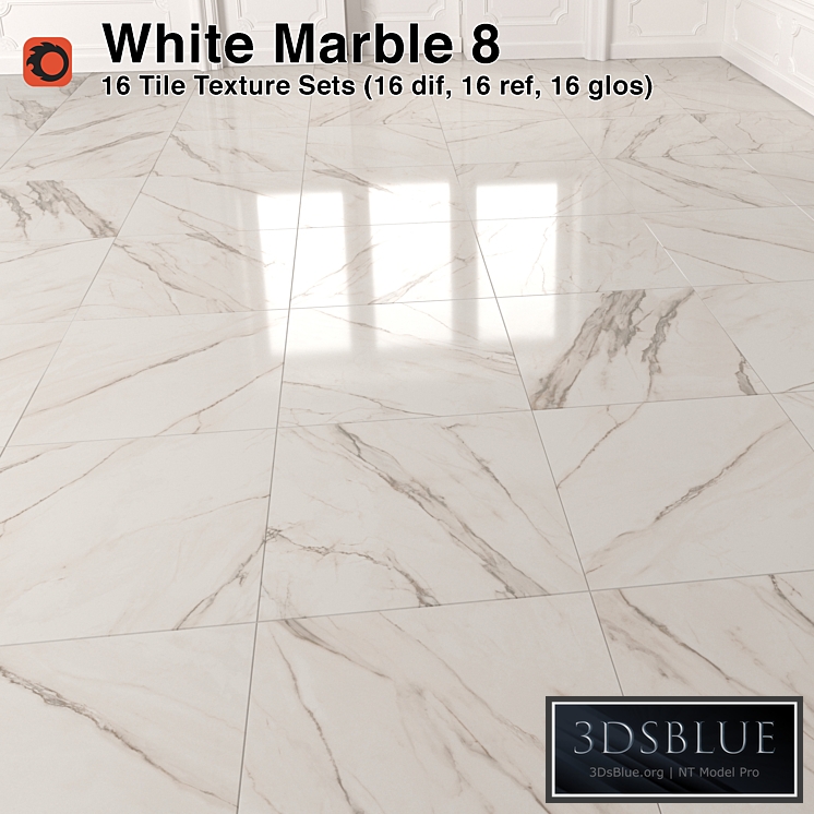White Marble Tiles - 8