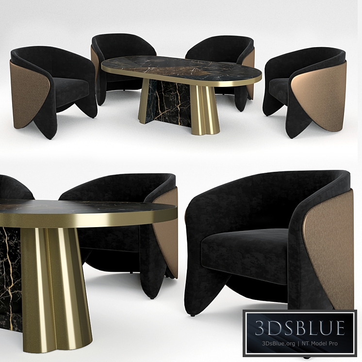 Koket Denise chair Decodiva table