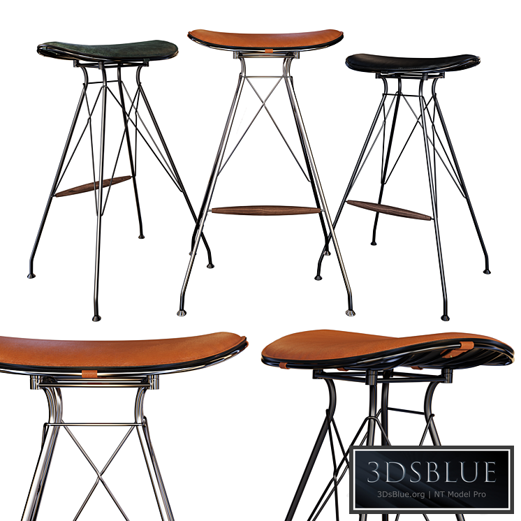 Wire Bar Stool by Overgaard & Dyrman