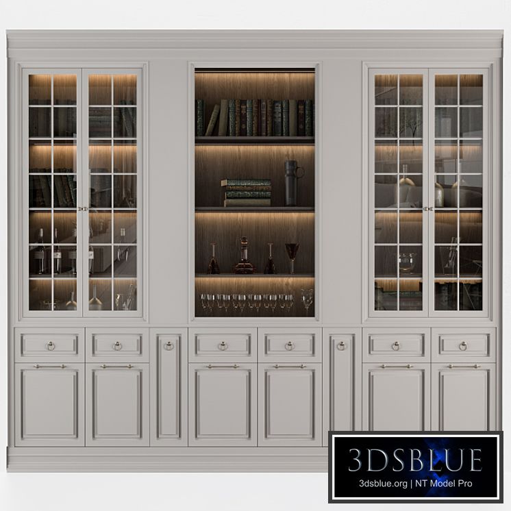 Classic Display Cabinet Cream