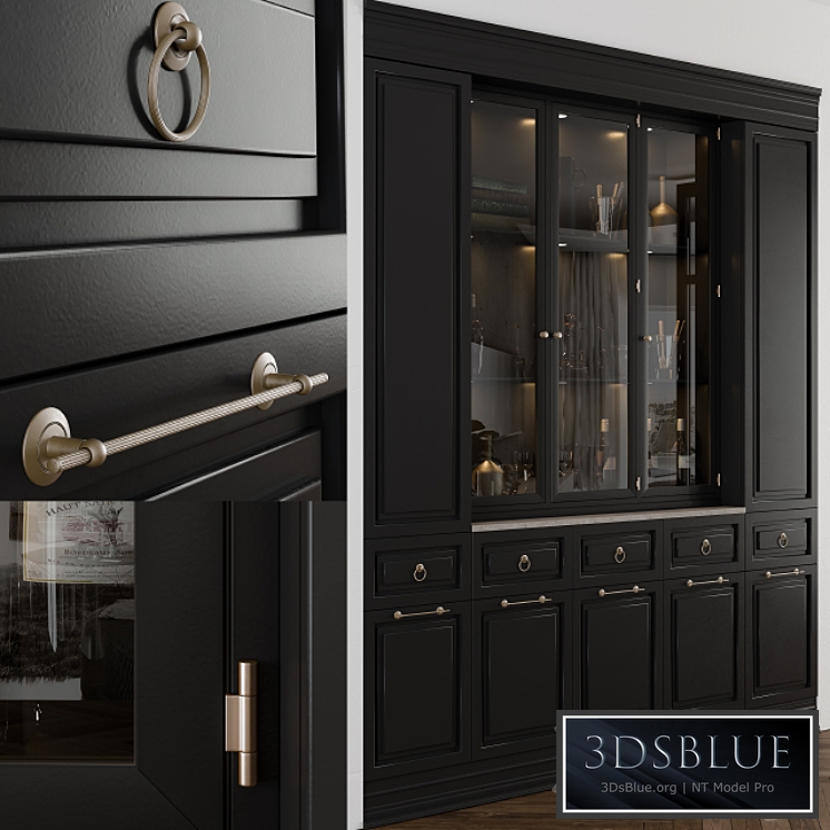 Classic Display Cabinet Black