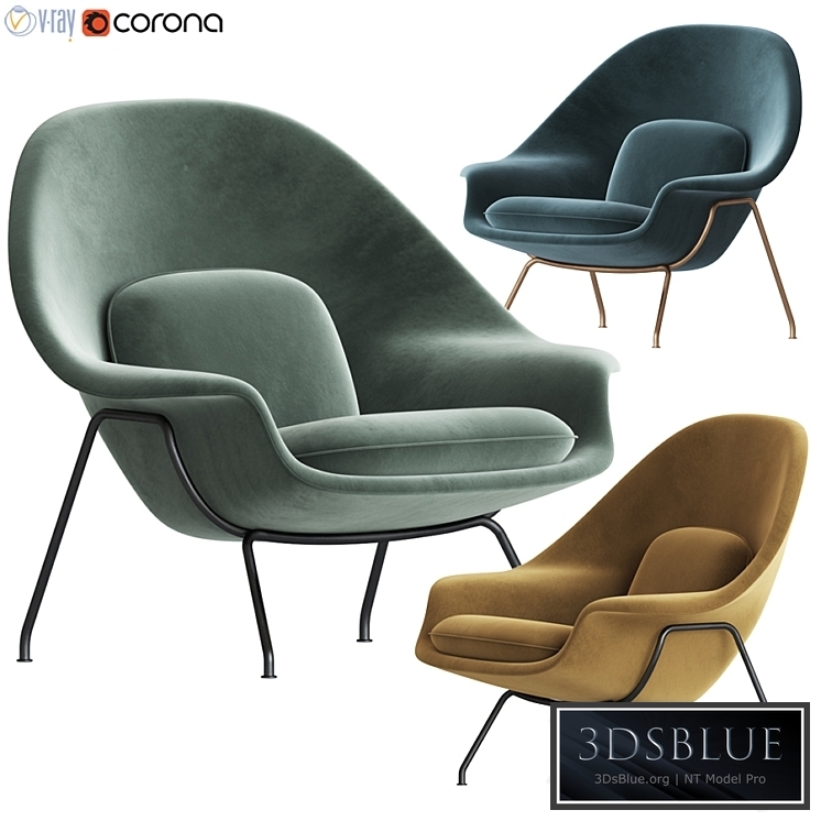 Knoll saarinen womb chair