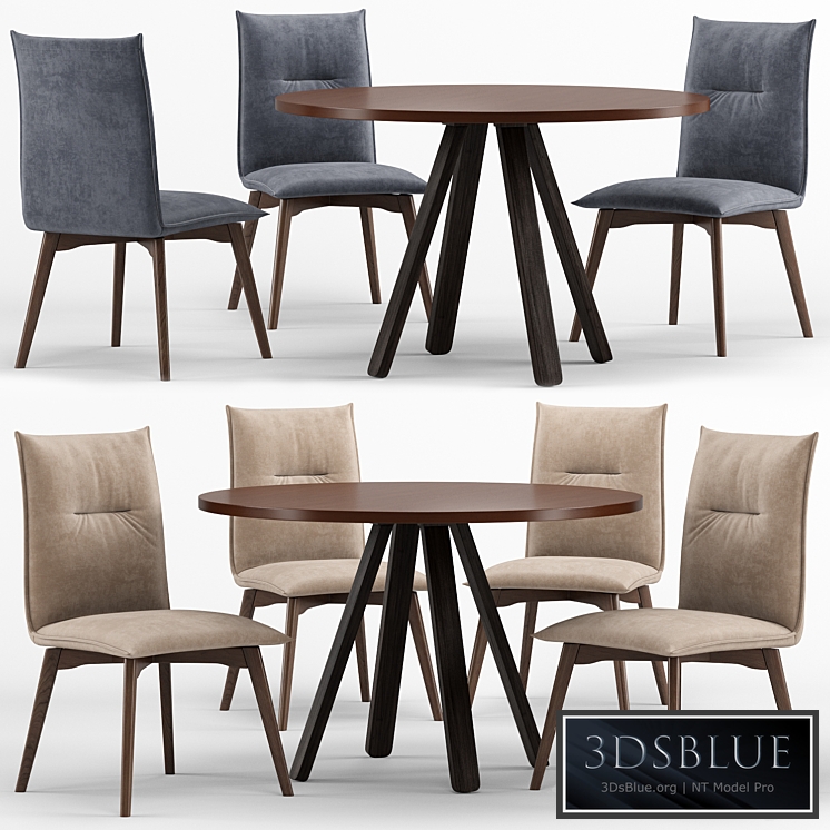 Stecco cocktail table and Maya chair - connubia calligaris