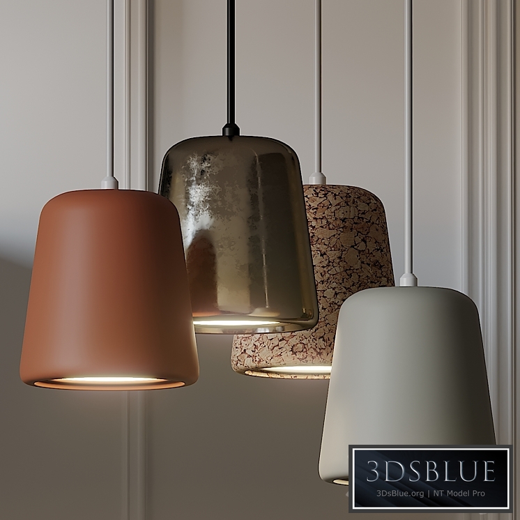 NEW WORKS Material Pendant Light 4 Different Materials