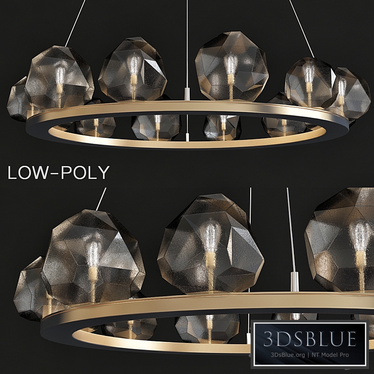 Gem Ring Single Tier Chandelier