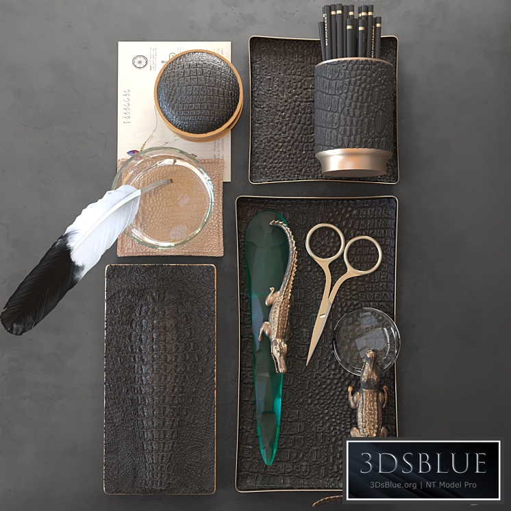 Office accessories. Leather