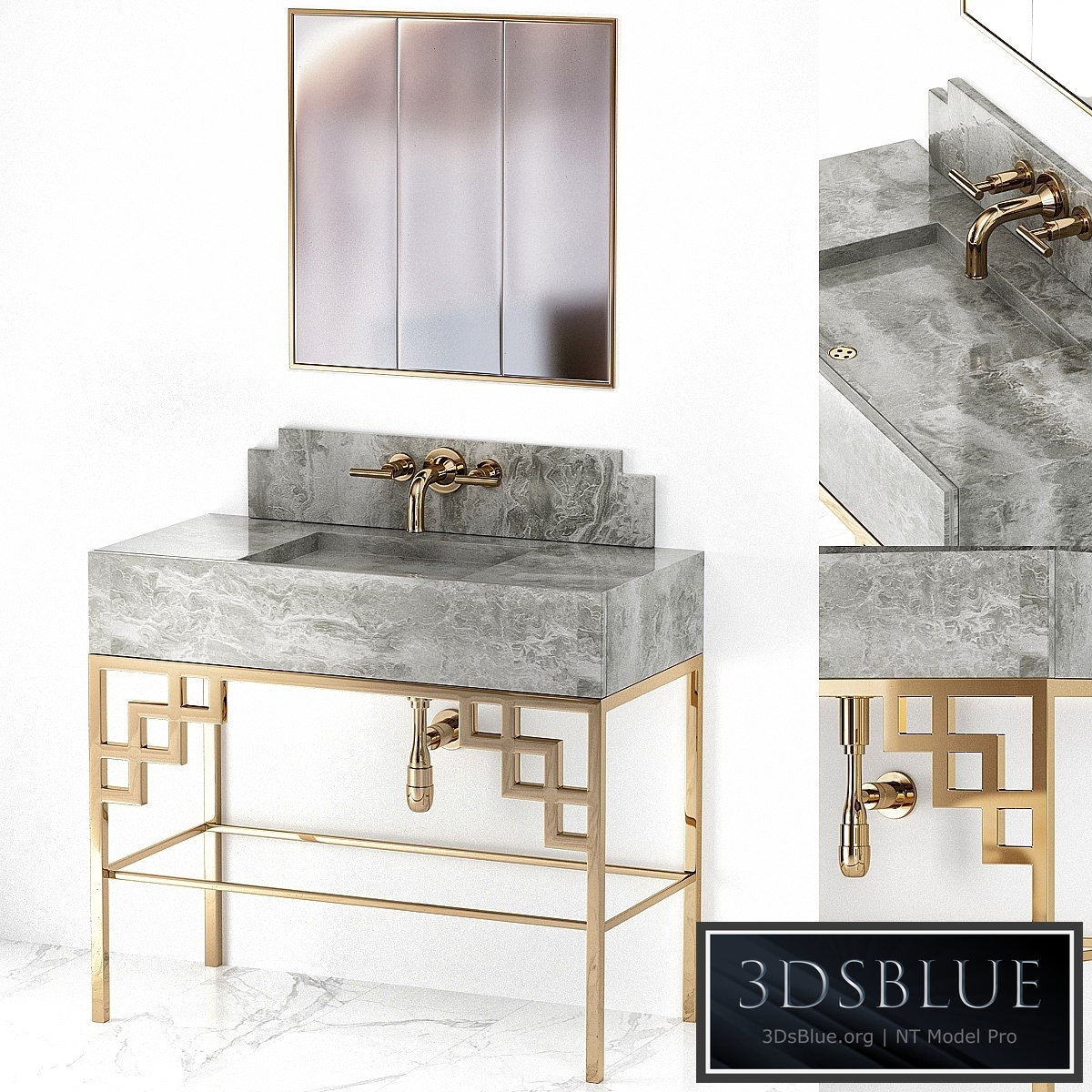 Art Deco Bathroom Mirror Luxury