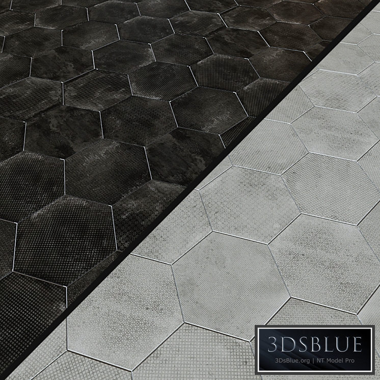 Porcelain tile EQUIPE URBAN Hexagon Melange 5 options