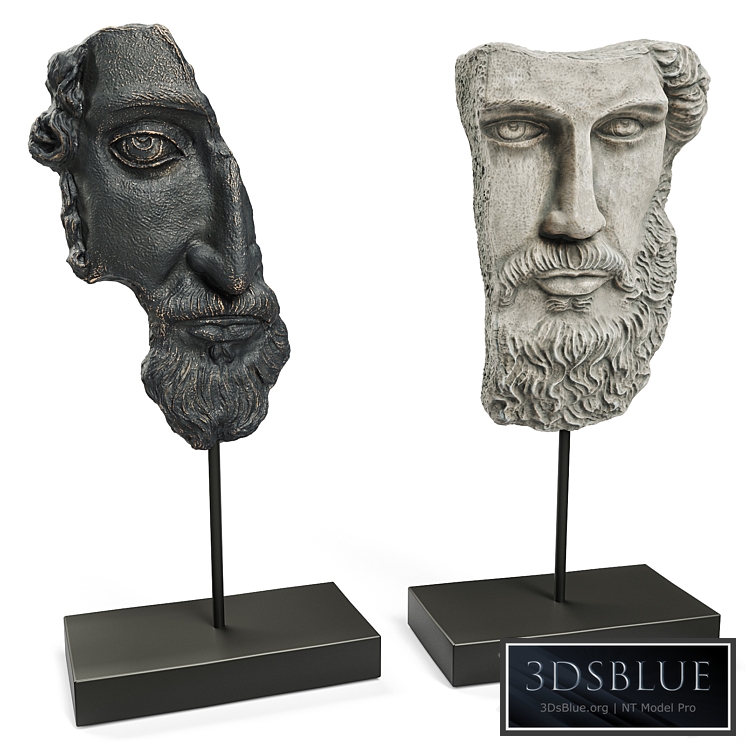 ANCIENT GREEK SCULPTURE POSEIDON and ZEUS