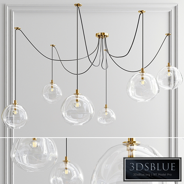 Molten spider chandelier