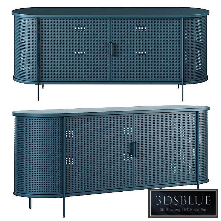 West Elm Perforated Metal Buffet