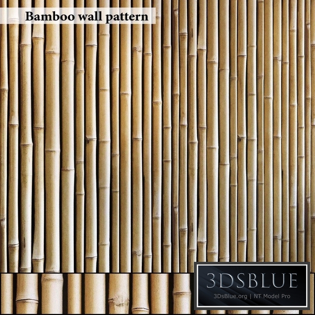 Bamboo wall seamless
