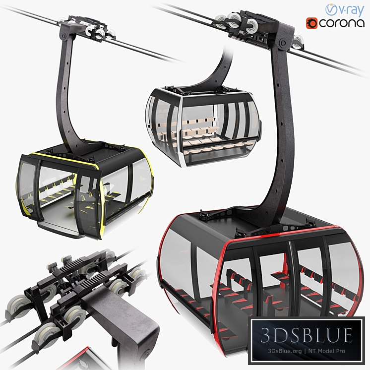 Cableway 3S Cabin CWA ATRIA for cableway