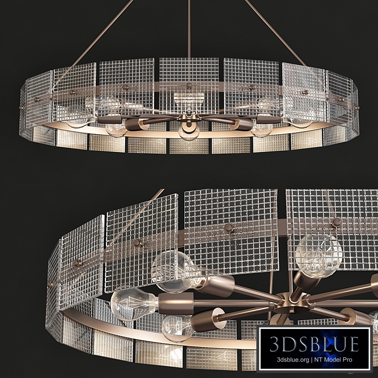 Drum shade chandeliers