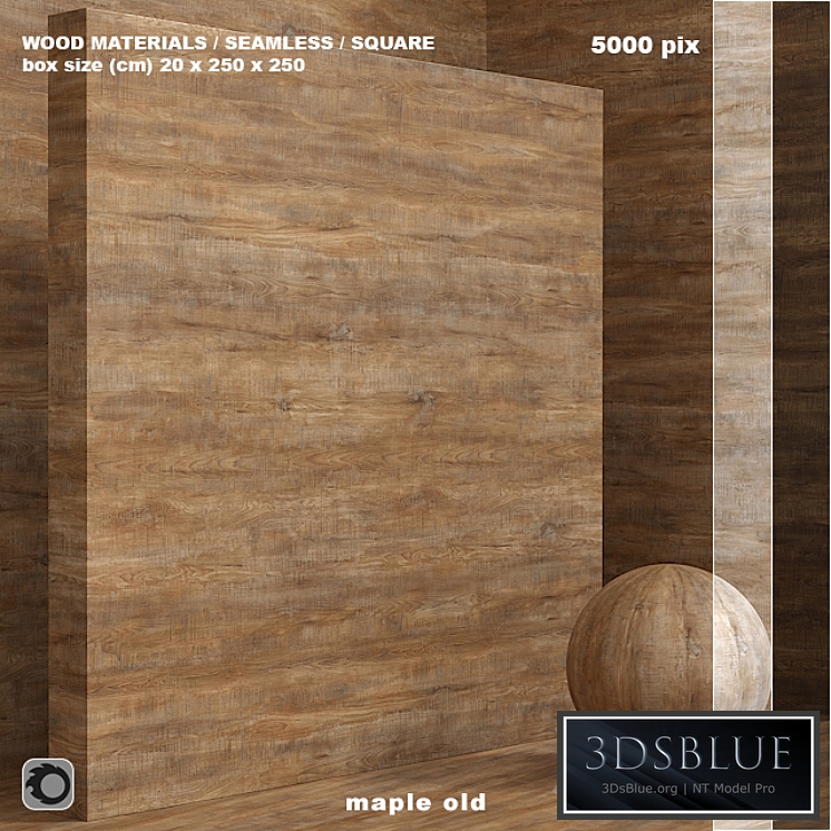 Material wood / maple old (seamless) - set 78