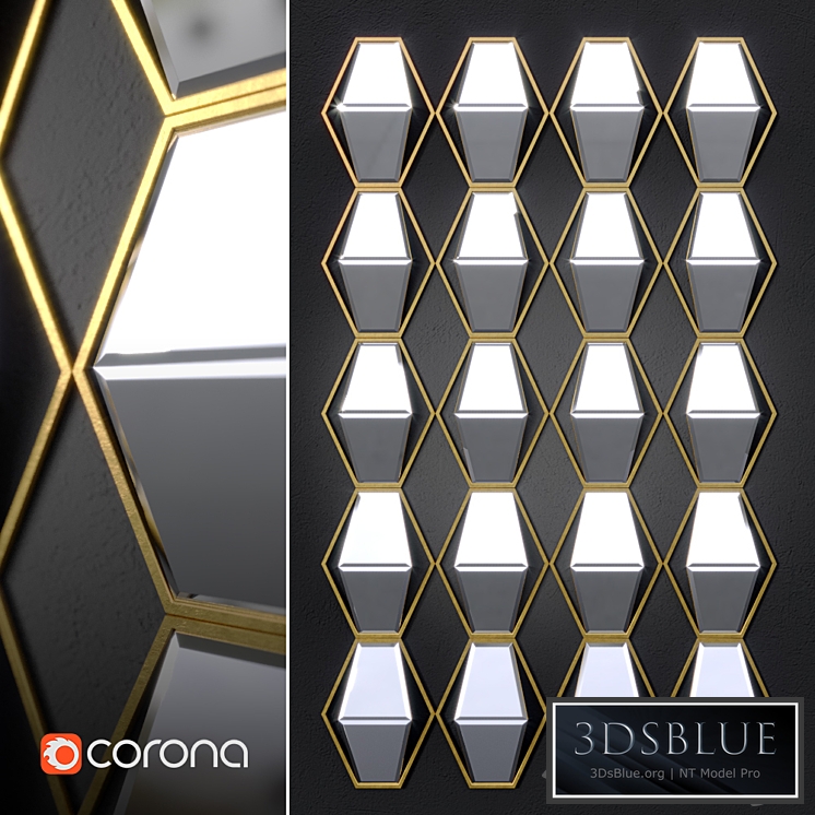 Jillian mirrored wall decor