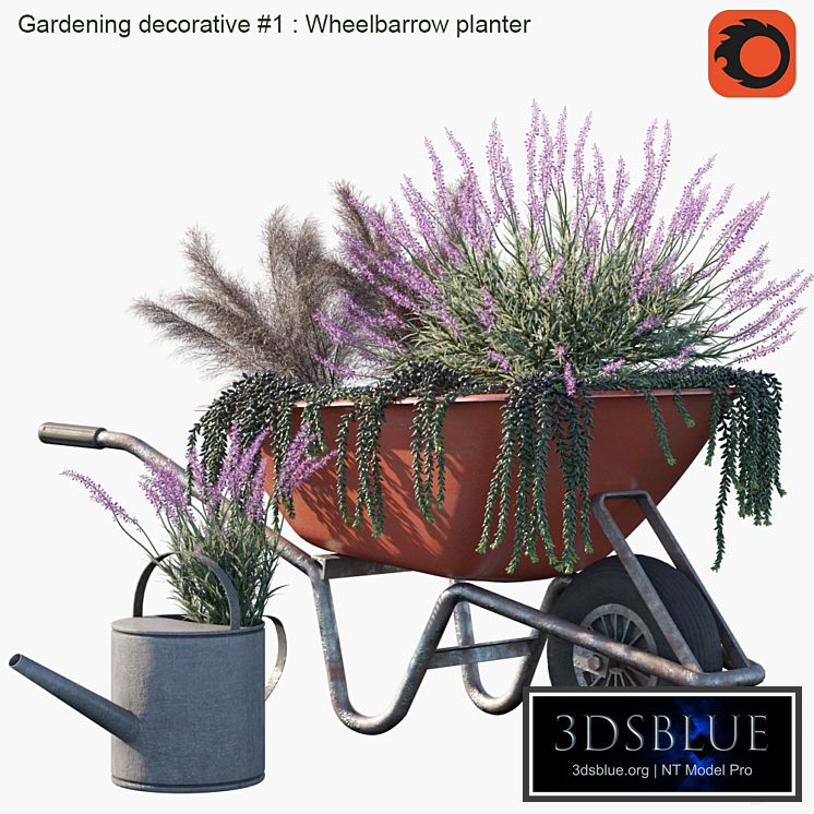 Gardening decorative # 1: Wheelbarrow planter