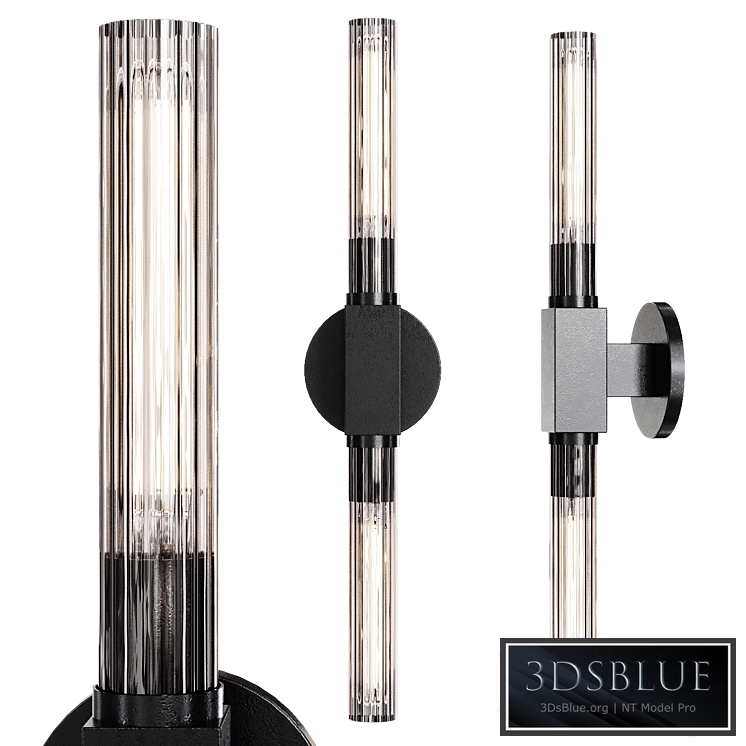 Restoration Hardware CANNELE VANITY SCONCE Black