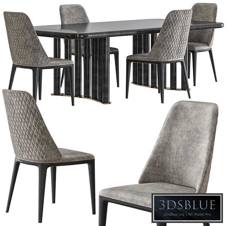 Opera Contemporary Oliver Table and Hilary Armchair Set