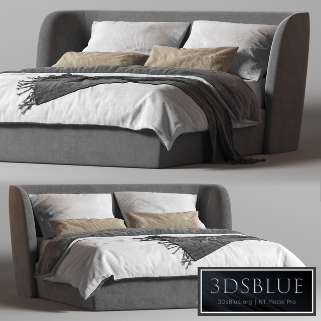 Rolf Benz 1400 Tondo Fabric Double Bed