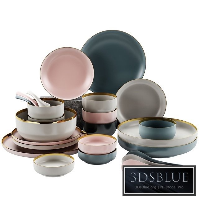 set of dishes