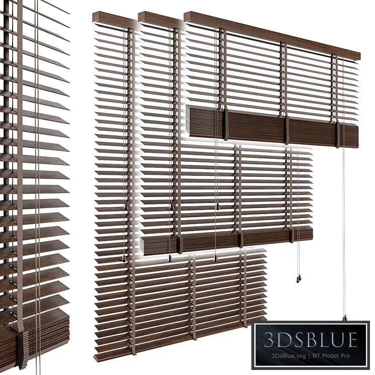 Wood venetian blind