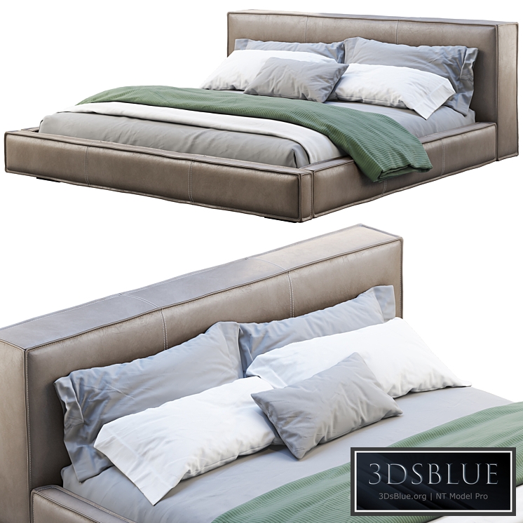 Queen Loft Leather Bed 2