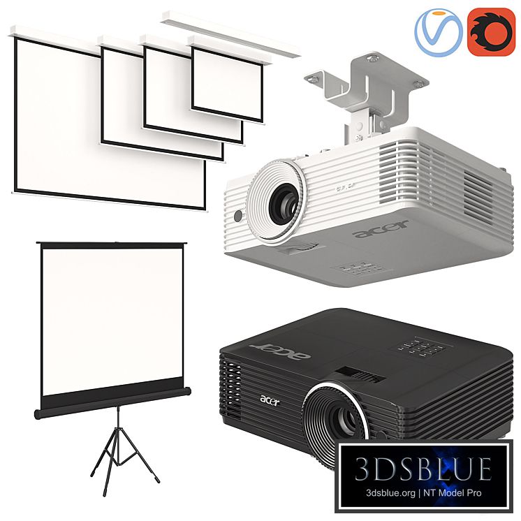 Projector Acer with Screens Set
