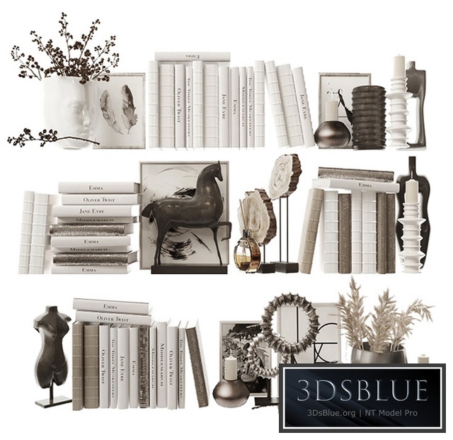 Decorative set for filling shelves 5