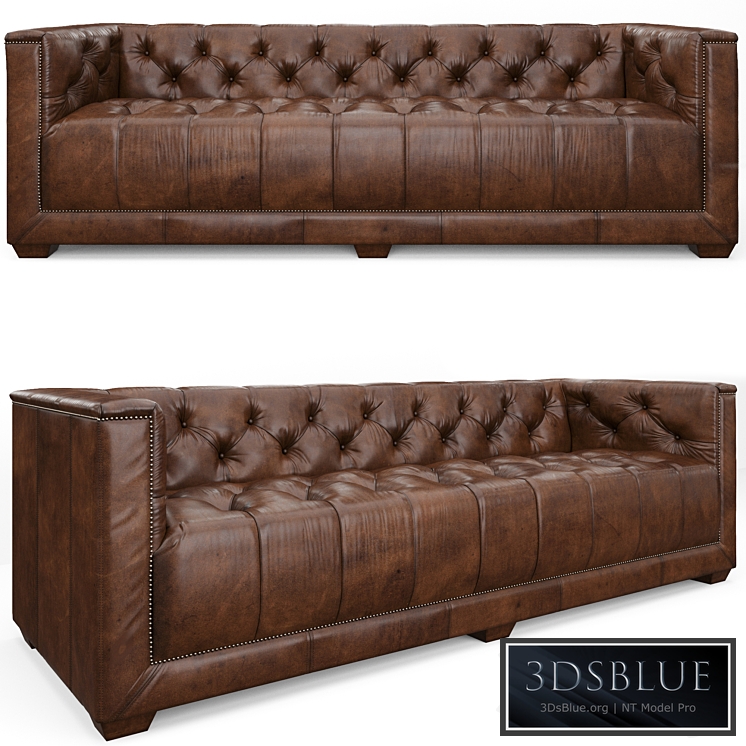 Restoration Hardware SAVOY LEATHER SOFA