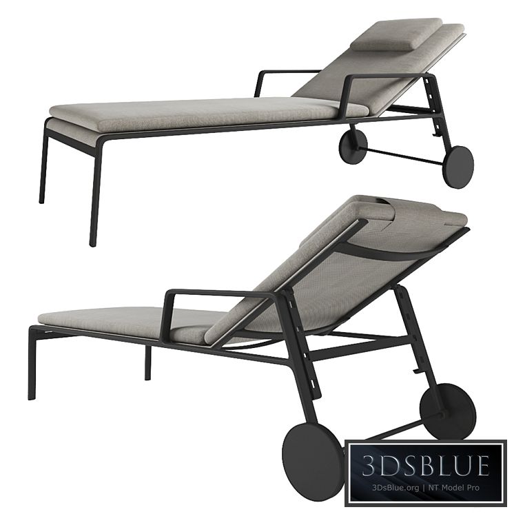 Kettal Park Life Deckchair 11600 pillows