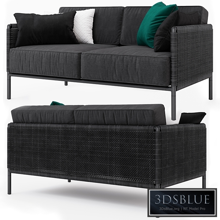 Encore Modern Garden 2-seater sofa