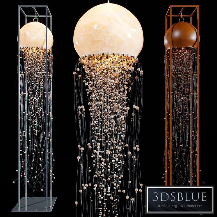 Chandelier and floor lamp JELLYFISH