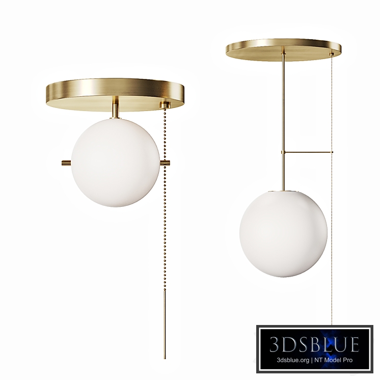 Postmodern ceiling lamp with chain switch SIGNAL