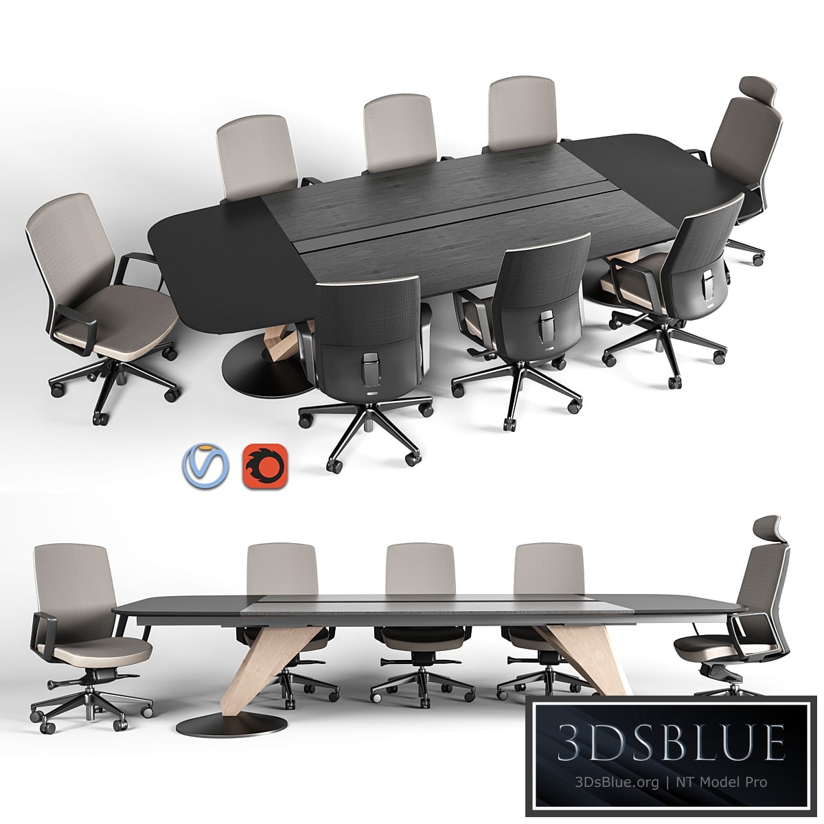 Delta meeting table and chair