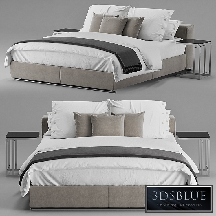 Flexform Groundpiece slim bed