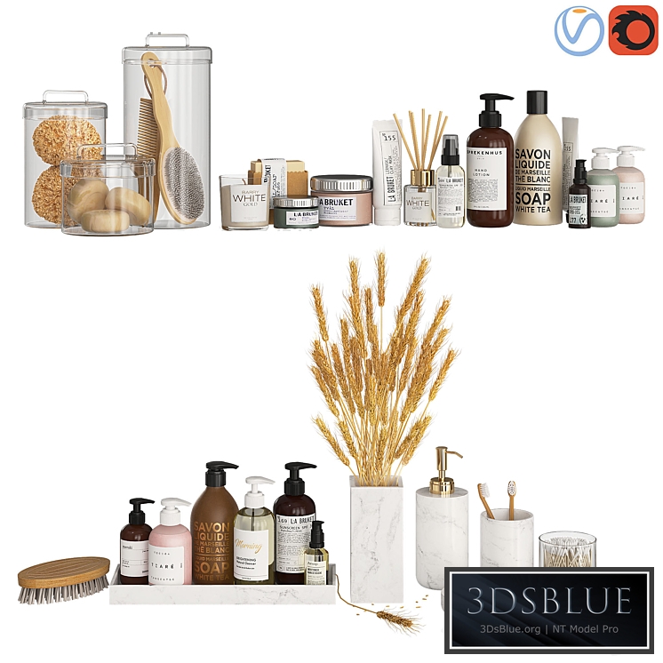 Bathroom Decor Accessories and Cosmetics - Light