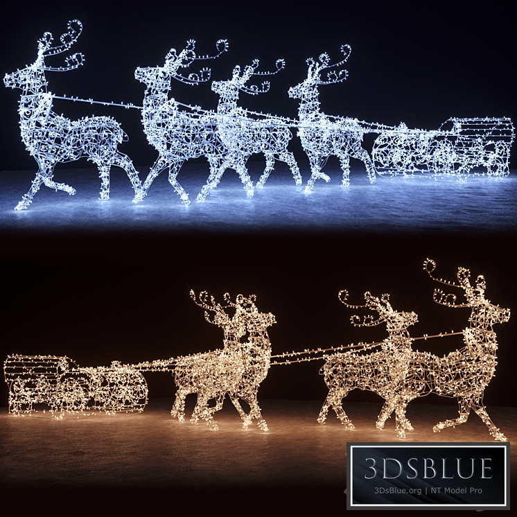 Garland with reindeer from garlands