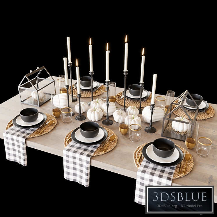 Black tableware