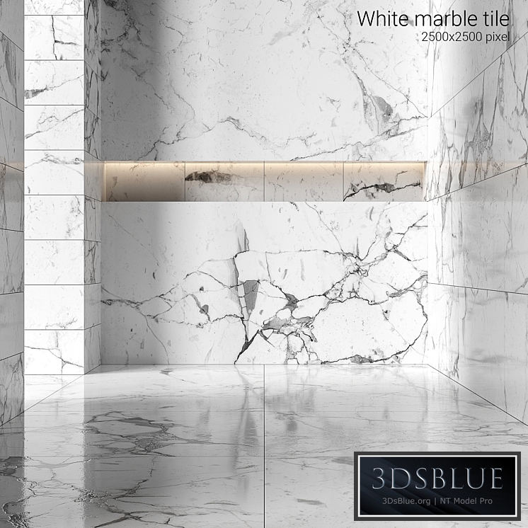 White marble tiles 4