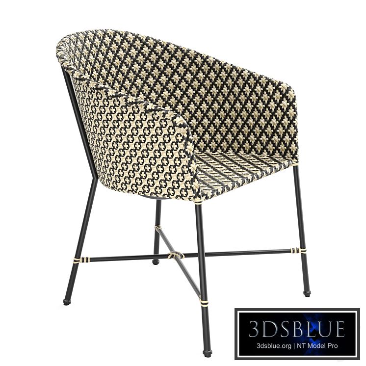 Cb2 Brava Dining-Lounge Gray Wicker Chair