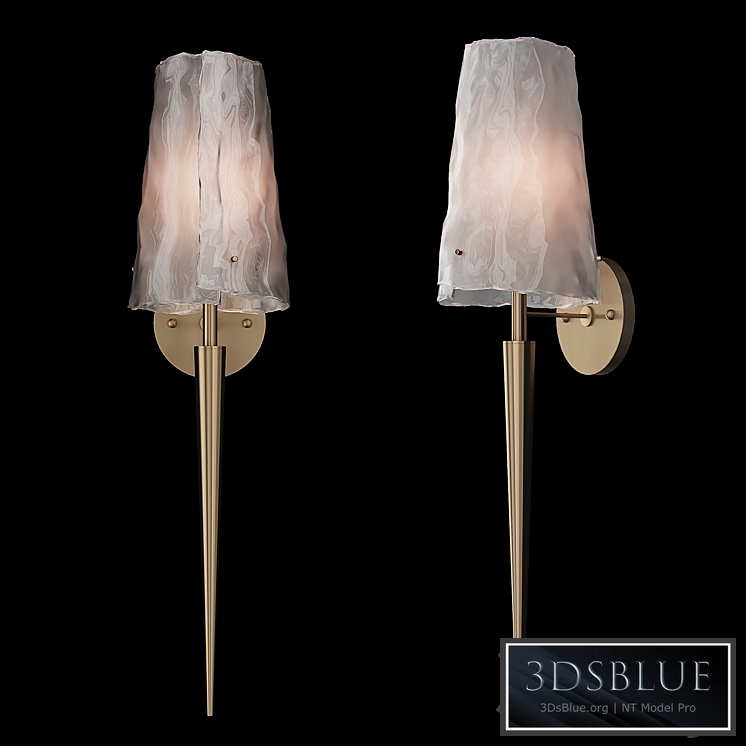 John Richard Coffee Bronze Torch Sconce