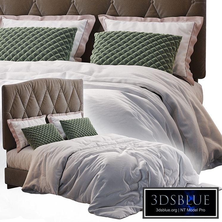 Elliot Curved Upholstered Bed