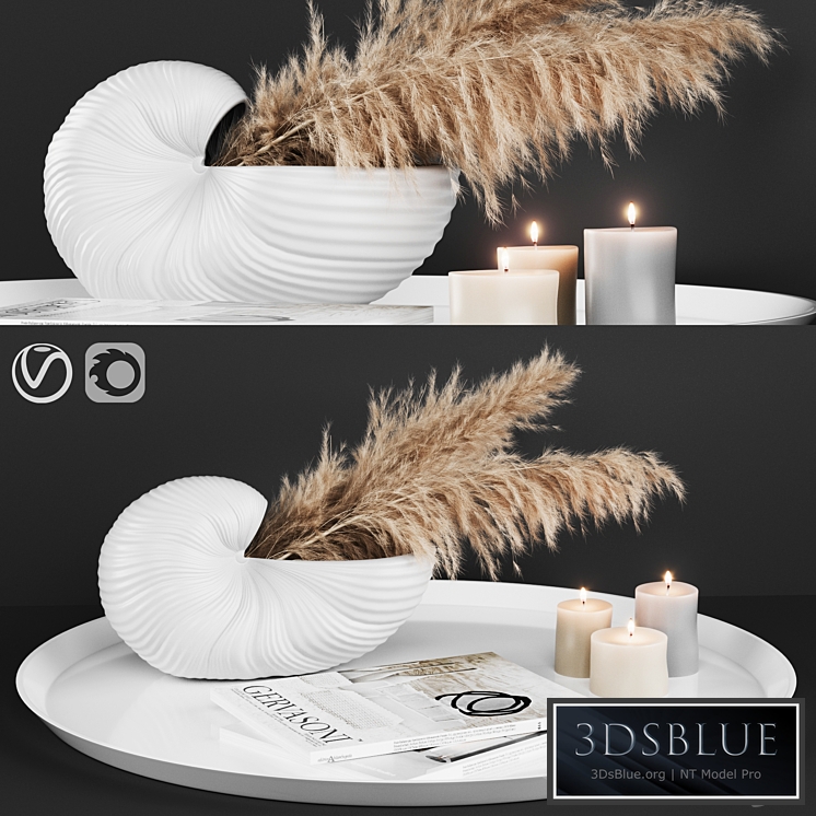 A decoratively artificial Pampas flower 02