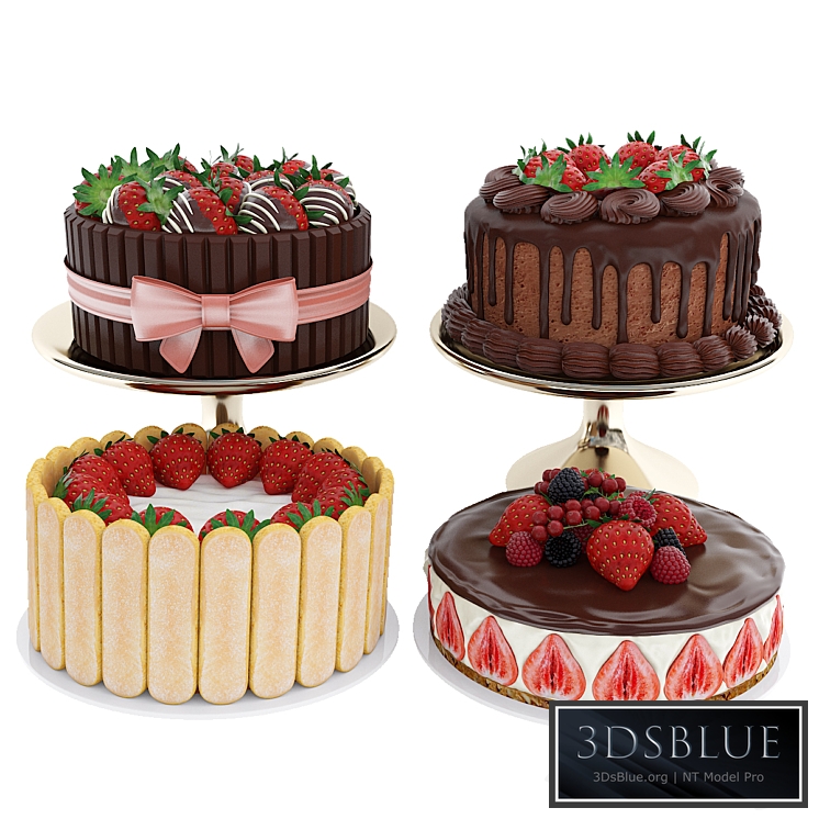 Strawberry cake collection