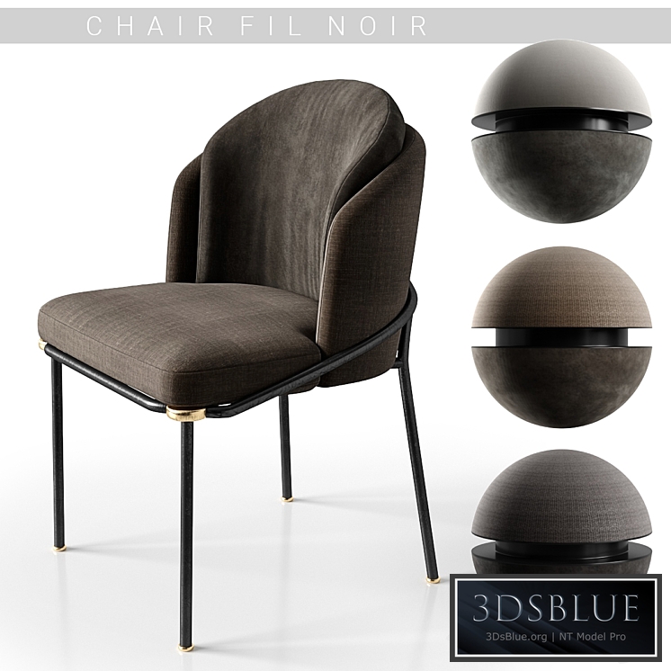 Chairs minotti fil noir