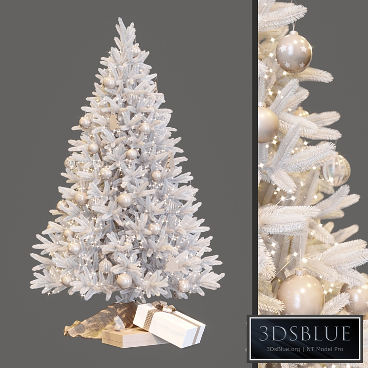 White christmas tree