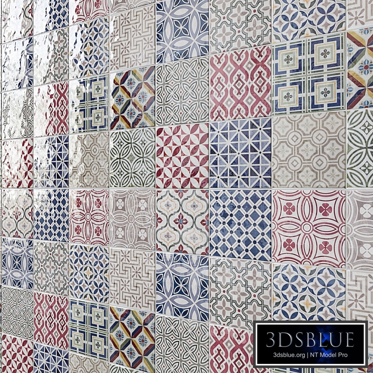 EQUIPE COUNTRY (Ekipe Country) Patchwork (16 tiles with different patterns)