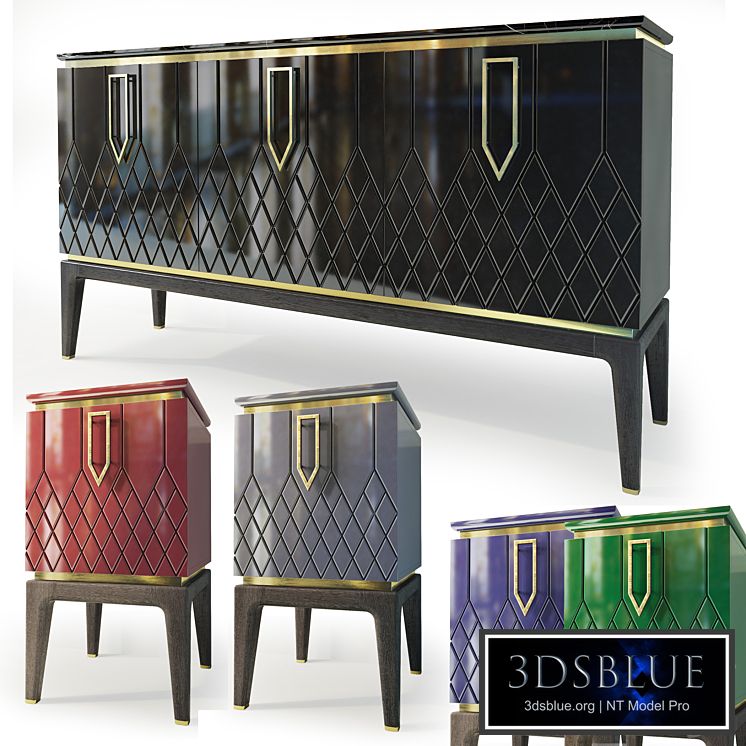 Chest and nightstand Bairo. Sideboard, nightstand by Ambicioni