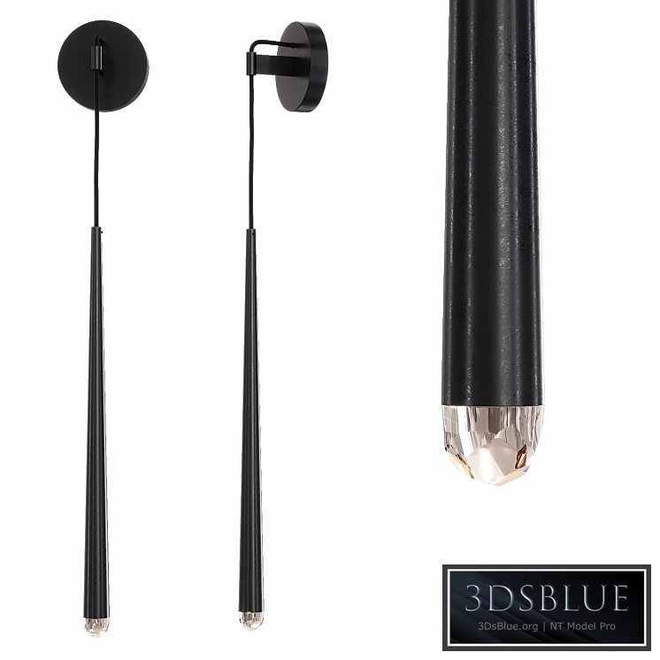 Restoration Hardware AQUITAINE GRAND SCONCE Black